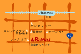 RAMAI 横浜伊勢佐木モール店 周辺案内図